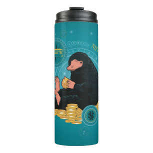 Cartoon NIFFLER™ With Gold Coins Thermal Tumbler