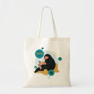 Cartoon NIFFLER™ With Gold Coins Tote Bag