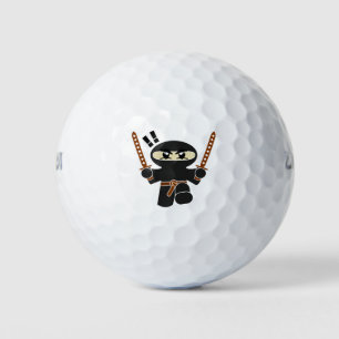 Cartoon Ninja Character Golf Balls