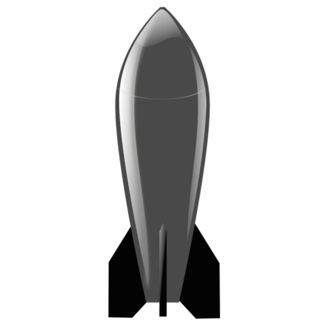 Cartoon Nuclear Bomb Standing Photo Sculpture (Front)