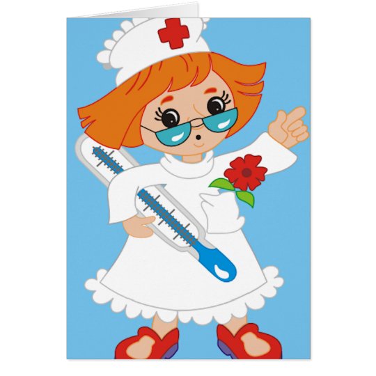 Cartoon Nurse Card