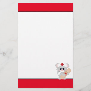 Cartoon Nurse Mouse fun stationary Stationery