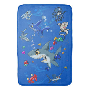 Cartoon Ocean Bath Mat