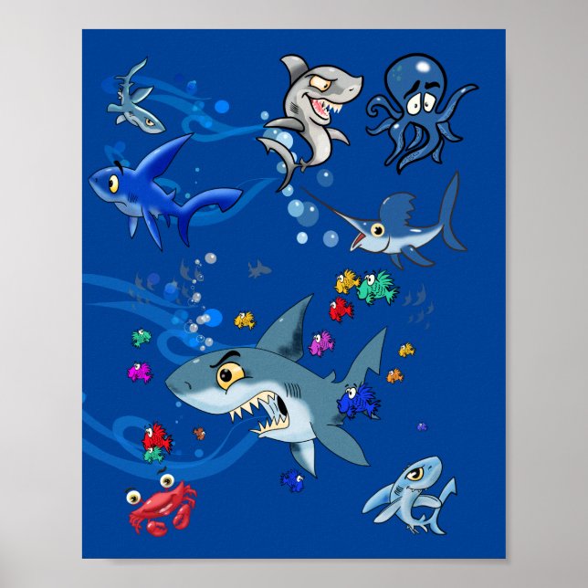 Cartoon Ocean Poster (Front)
