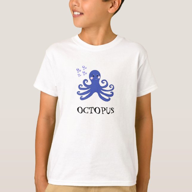 Cartoon Octopus T-Shirt (Front)