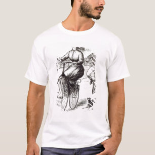 Cartoon of a Lady on a Velocipede, 1869 T-Shirt