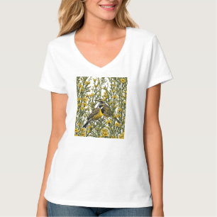 Cartoon Of A Western Meadowlark 2 T-Shirt