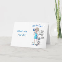 Cartoon of Lady with Bad Hair and Funny Saying Hol