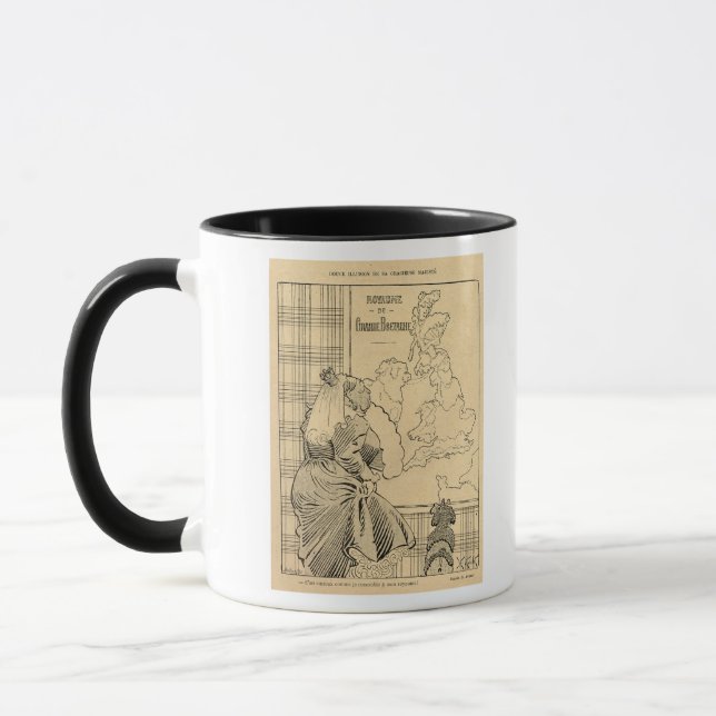 Cartoon of Queen Victoria from Le Rire Mug (Left)