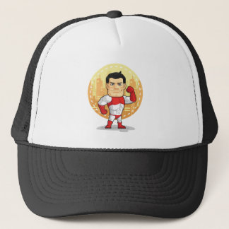 Cartoon of Superhero Trucker Hat