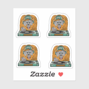 Cartoon Orangutan dj