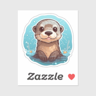 Cartoon otter illustration