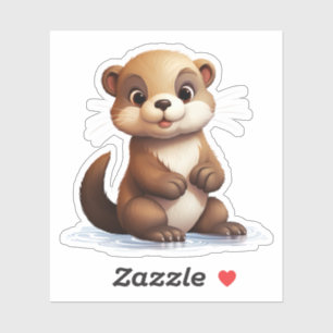Cartoon otter illustration