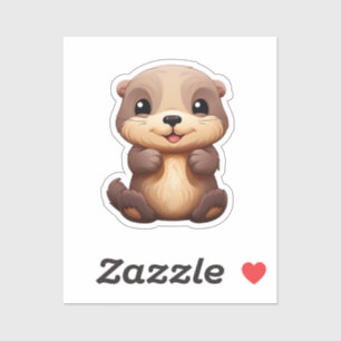 Cartoon otter illustration
