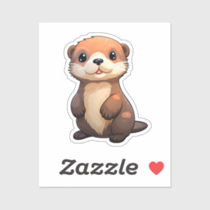 Cartoon otter illustration