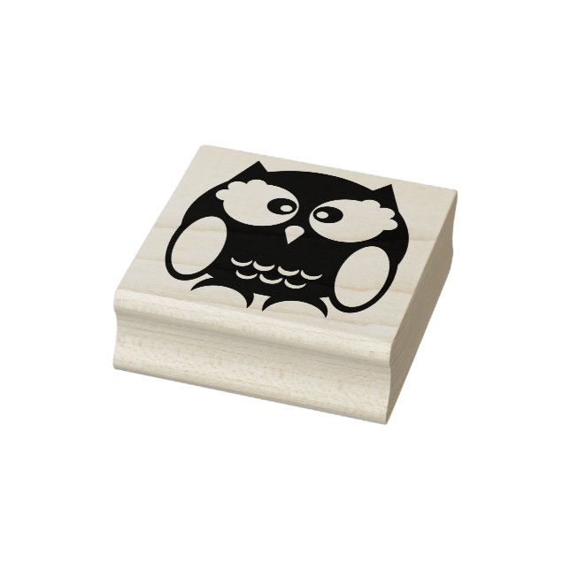 cartoon owl art stamp  (Stamp)