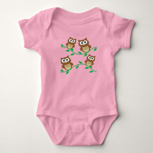 cartoon owl babysuit baby bodysuit