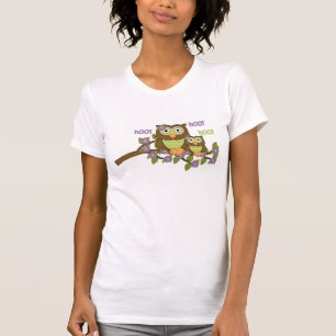 Cartoon Owl Jersey Short Sleeve t-shirt