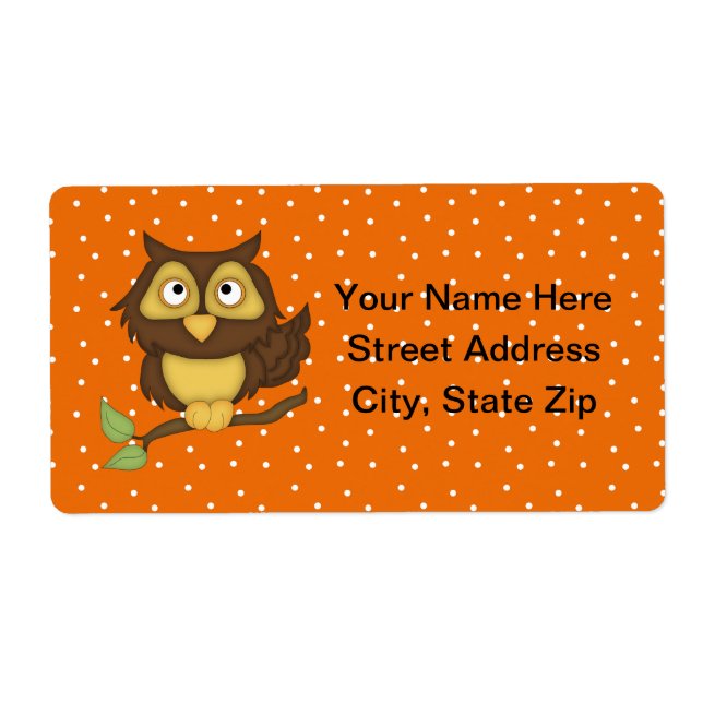 Cartoon Owl (tan) (Front)