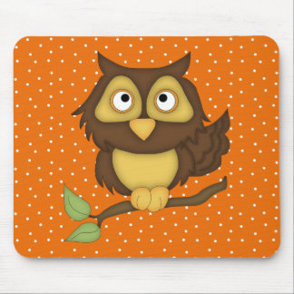 Cartoon Owl (tan) Mouse Mat