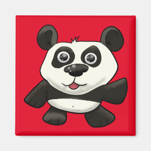 Cartoon Panda Bear Magnet