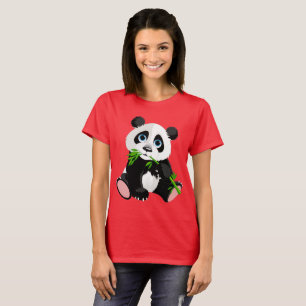 Cartoon Panda Bear T-Shirt