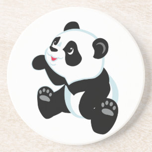 cartoon panda coaster