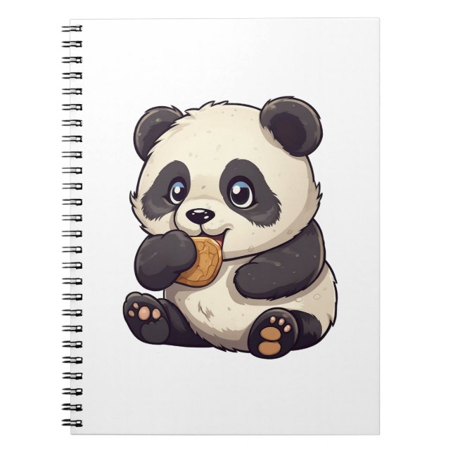 Cartoon panda illustration notebook (Front)