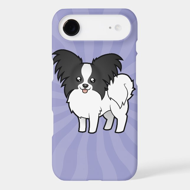 Cartoon Papillon iPhone 3 Cover (Back)