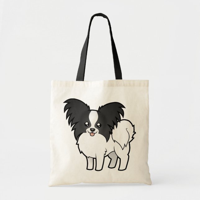 Cartoon Papillon Tote Bag (Front)