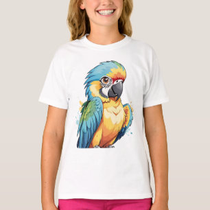 Cartoon Parrot Bird Gift for Kid T-Shirt