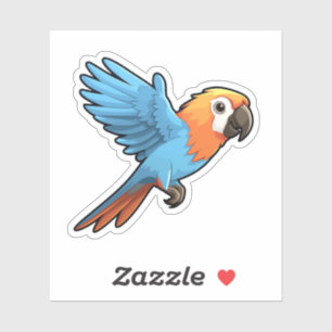 Cartoon parrot illustration