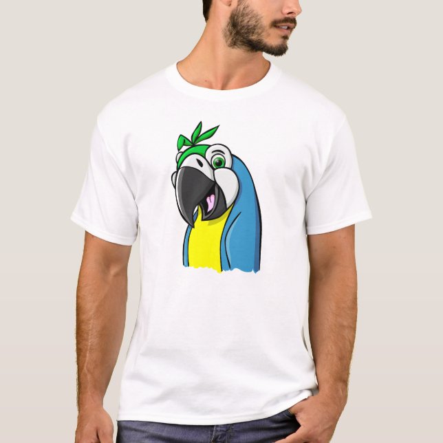 Cartoon Parrot T-Shirt (Front)