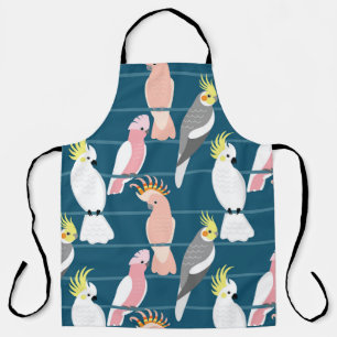 Cartoon Parrots: Cute Seamless Pattern Apron