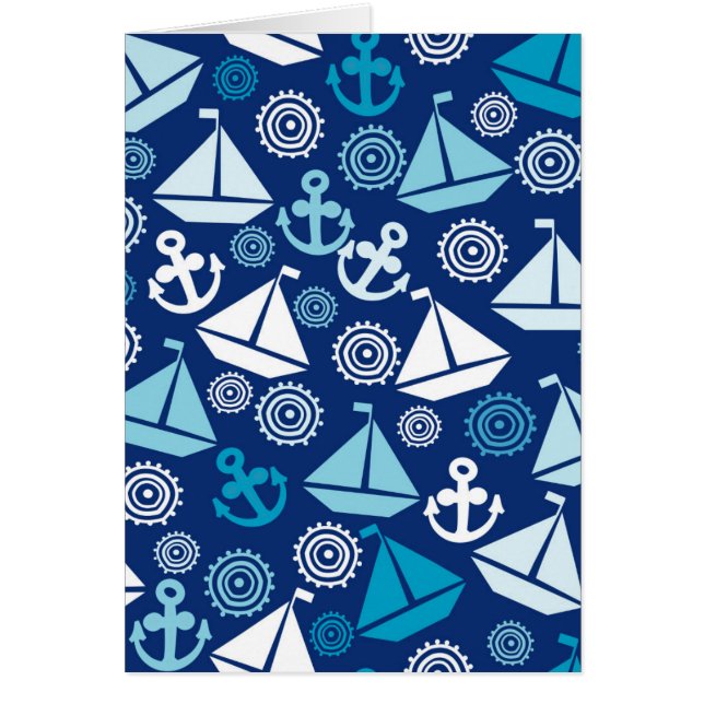 Cartoon Pattern With Sailboats (Front)