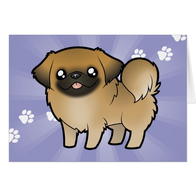 Cartoon Pekeingese (puppy cut) (Front Horizontal)