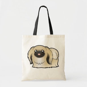 Cartoon Pekeingese (show cut) Tote Bag