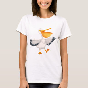 Cartoon Pelican T-Shirt