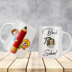 Cartoon Pencil Character   Back to School Mug