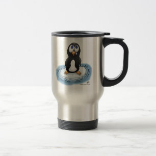 Cartoon Penguin Coffee Travel Mug: At Sea Mug