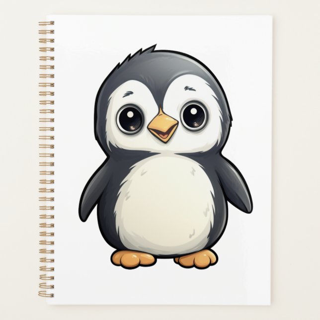 Cartoon penguin illustration planner (Front)