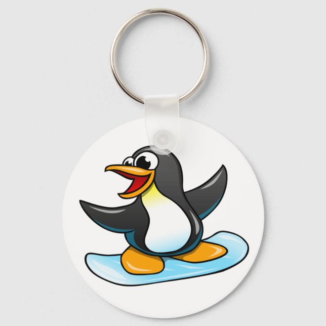 Cartoon Penguin Key Ring (Front)