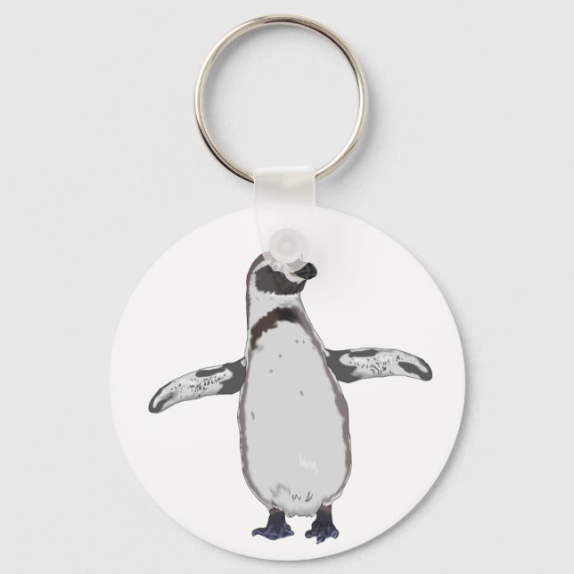 Cartoon Penguin Key Ring (Front)