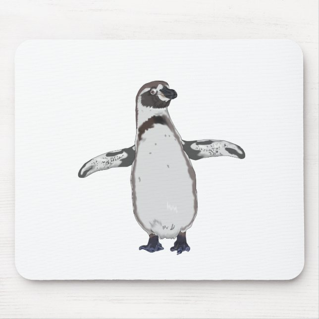 Cartoon Penguin Mouse Mat (Front)
