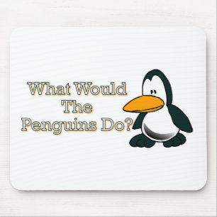 Cartoon Penguin Mouse Mat