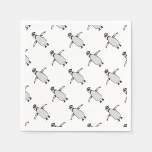 Cartoon Penguin Napkin