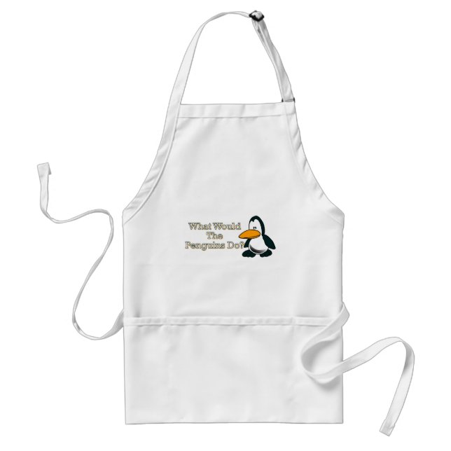 Cartoon Penguin Standard Apron (Front)