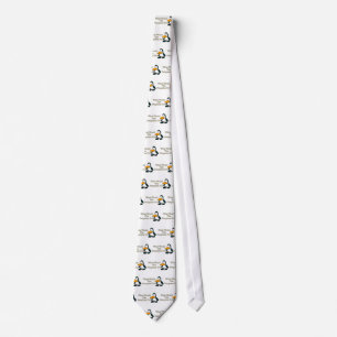 Cartoon Penguin Tie