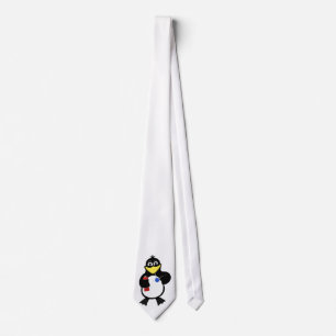 Cartoon penguin tie