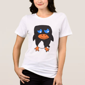 Cartoon Penguin Tri-Blend Shirt